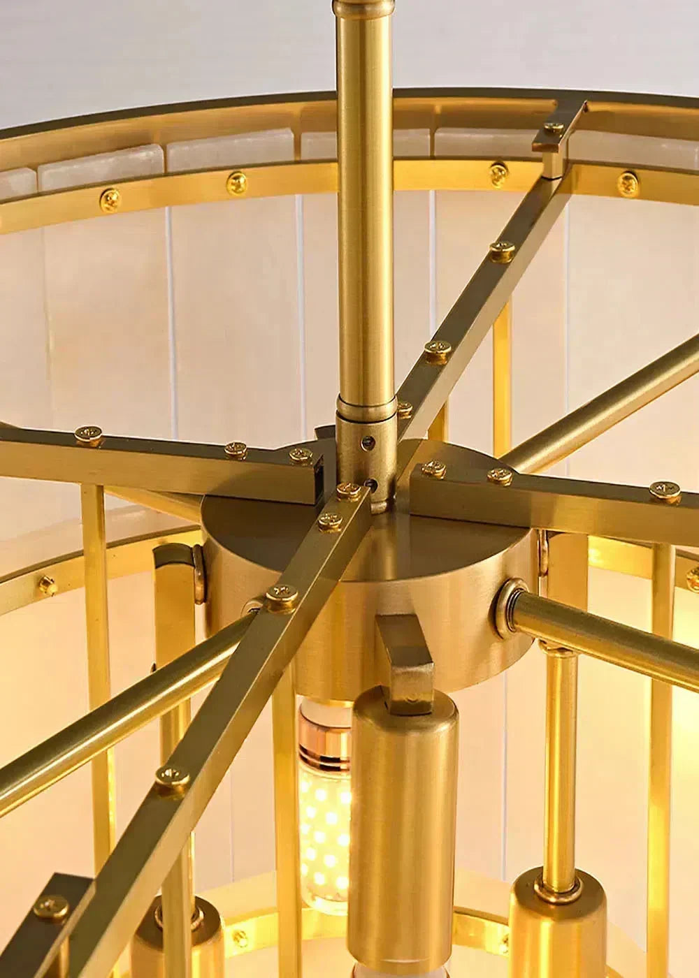 Modern Alabaster Tiered Chandelier - morylighting