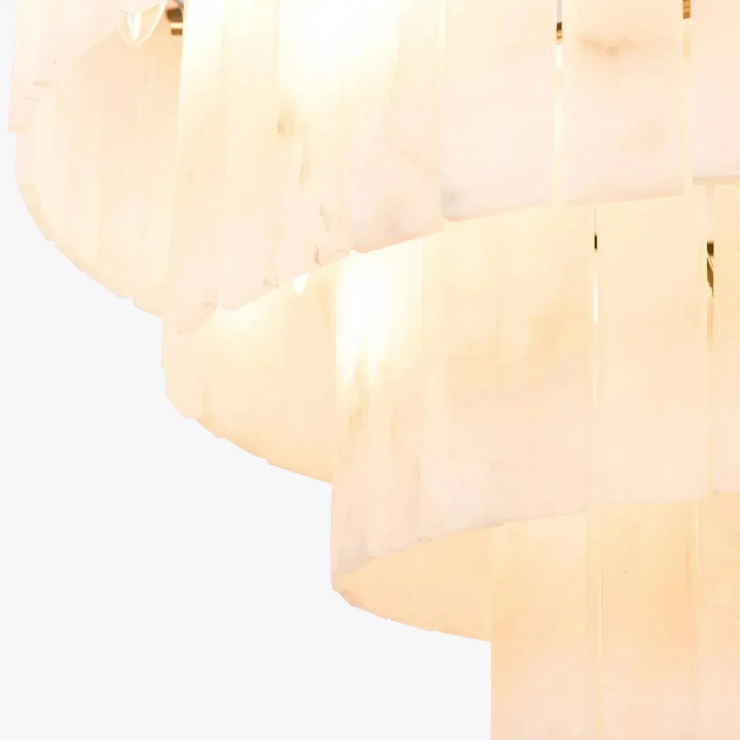 Modern Alabaster Tiered Chandelier - morylighting