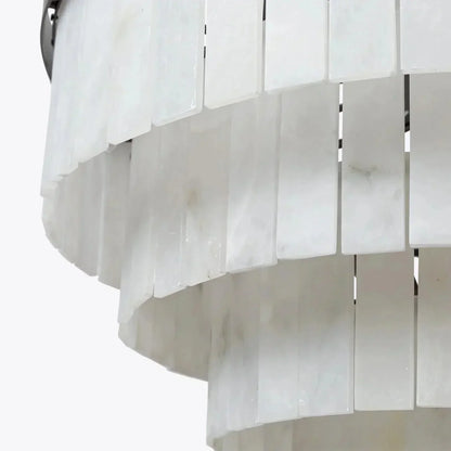 Modern Alabaster Tiered Chandelier - morylighting
