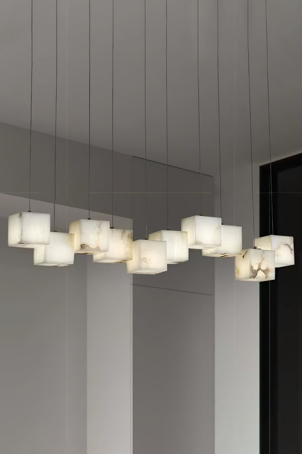 Marble Box Chandelier - morylighting