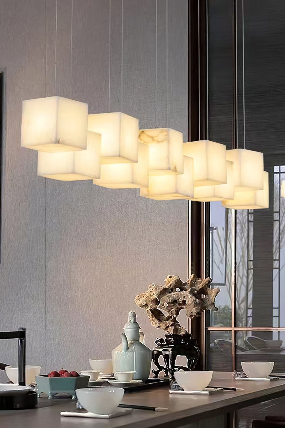 Marble Box Chandelier - morylighting