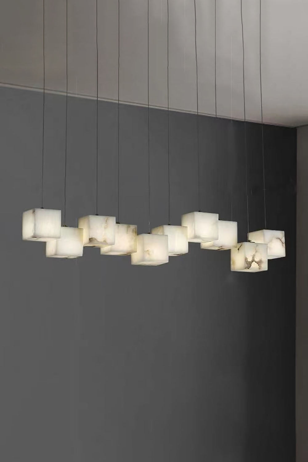 Marble Box Chandelier - morylighting