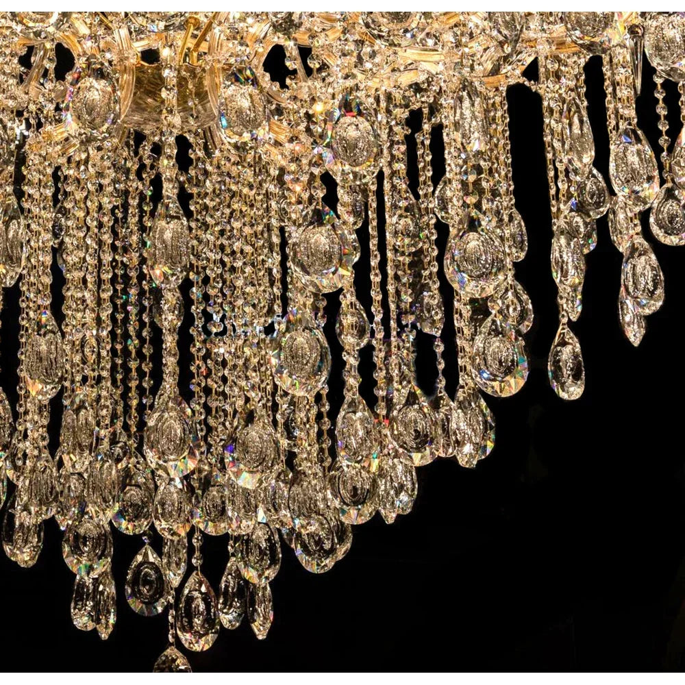 Morylighting Grand Lumina 44-Light Crystal Chandelier - Background Shot
