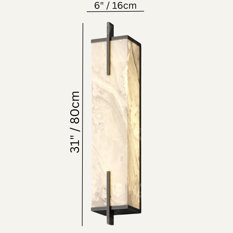 Morylighting Alabaster Radiance Wall Sconce - Background Shot