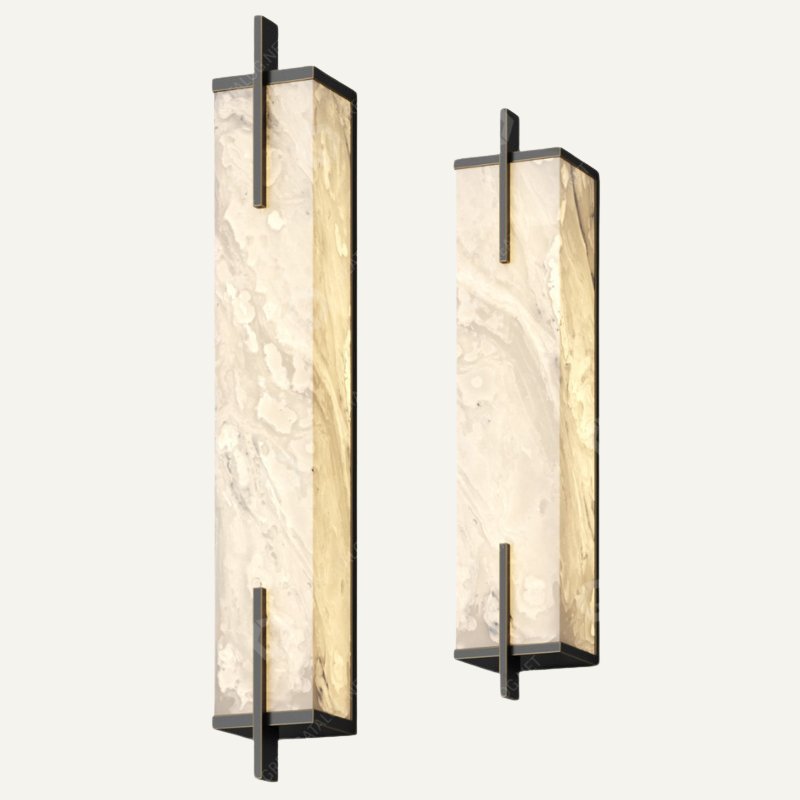 Morylighting Alabaster Radiance Wall Sconce - Background Shot