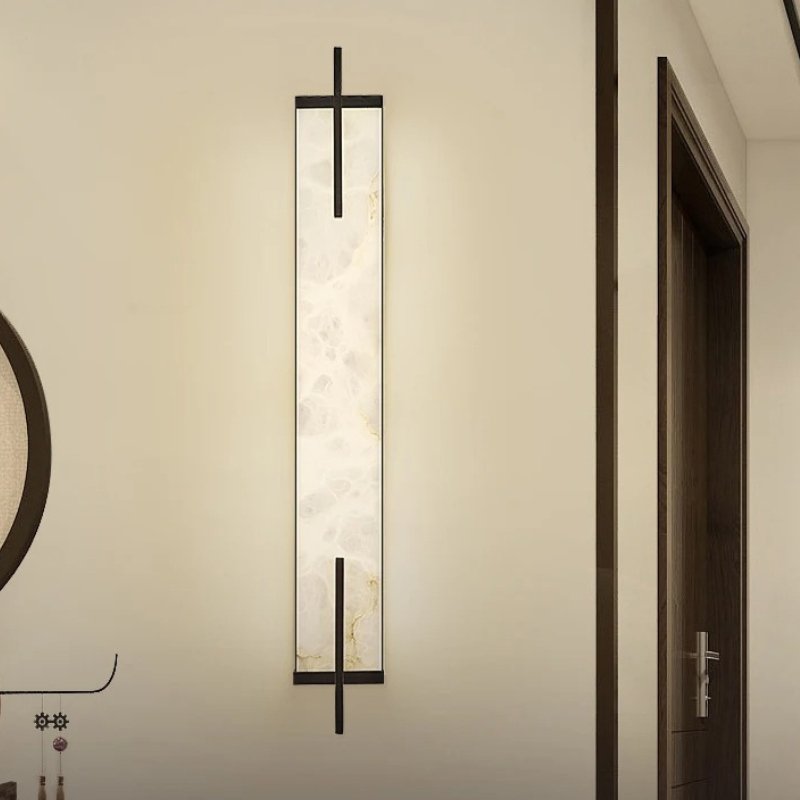 Morylighting Alabaster Radiance Wall Sconce - luxury American master bathroom