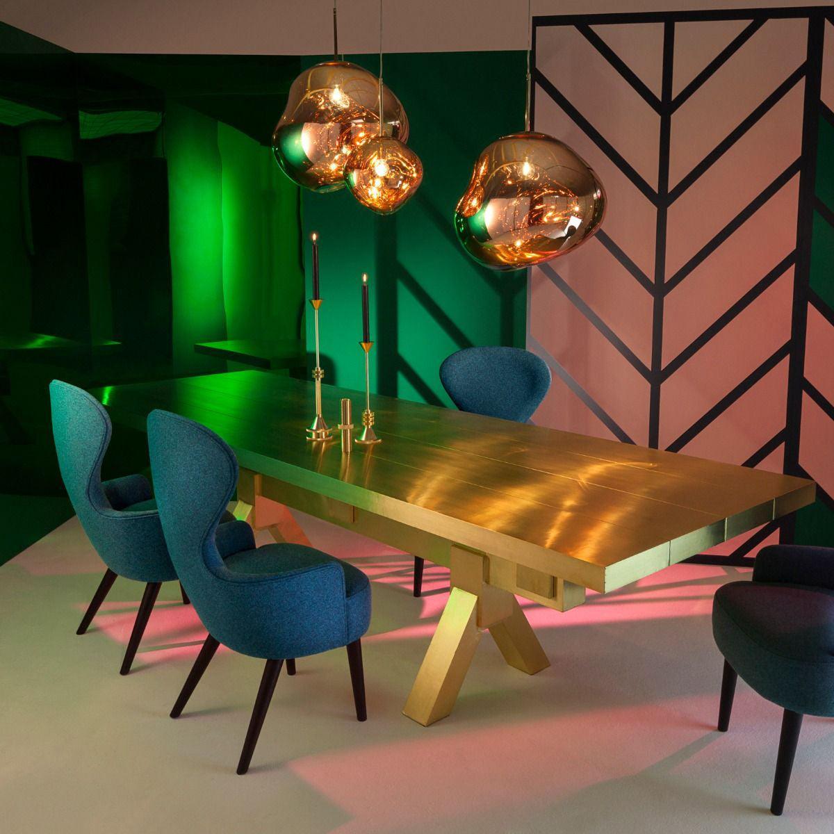 Multi Lava Round Chandelier