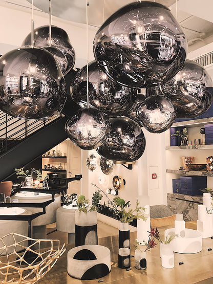 Multi Lava Round Chandelier