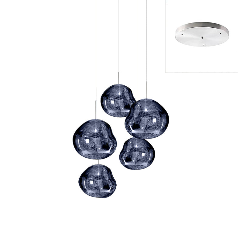 Multi Lava Round Chandelier