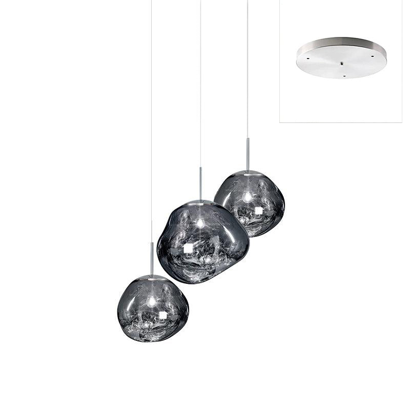Multi Lava Round Chandelier