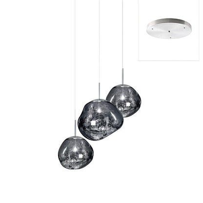 Multi Lava Round Chandelier