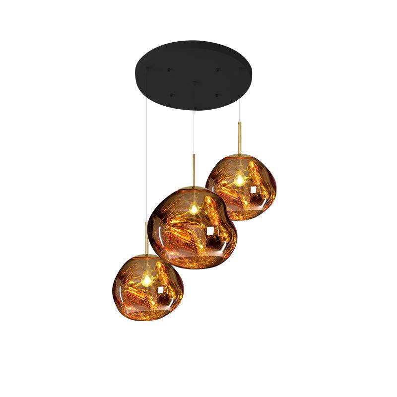 Multi Lava Round Chandelier