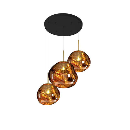 Multi Lava Round Chandelier