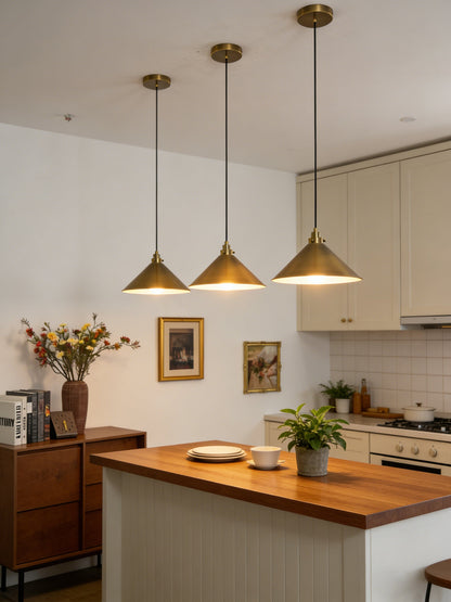 Metal Cone Pendant Light - view 4 | morylighting