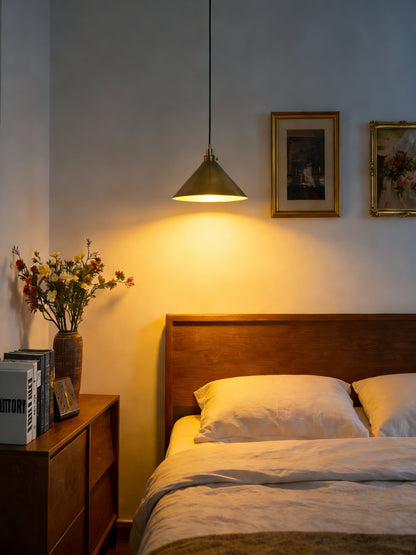 Metal Cone Pendant Light - view 3 | morylighting