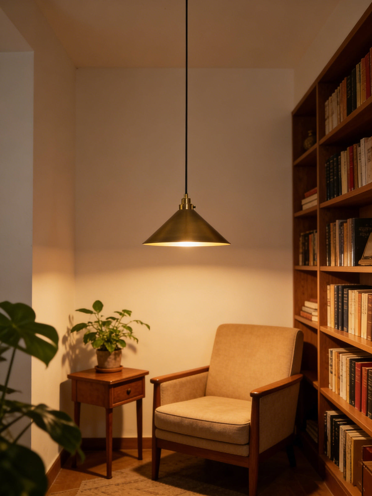 Metal Cone Pendant Light - view 2 | morylighting