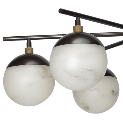 Morylighting Alabaster Orb 6-Light Chandelier - Background Shot