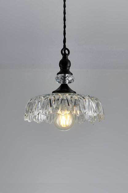 Mid-Century Clear Glass Pendant Light - view 20 | morylighting