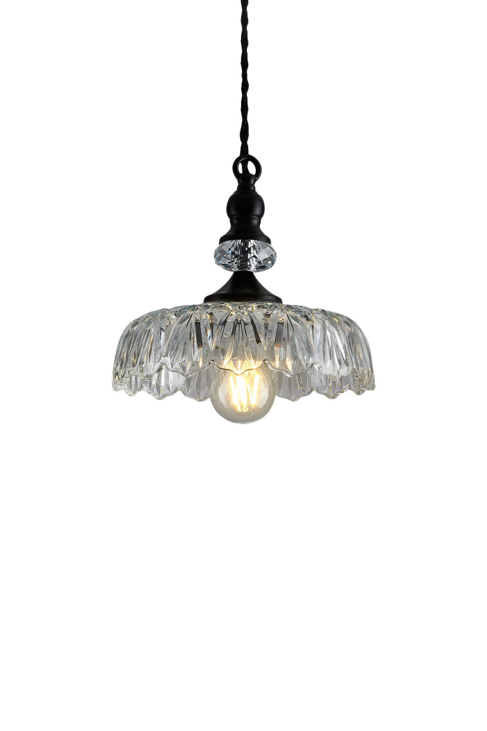 Mid-Century Clear Glass Pendant Light | morylighting