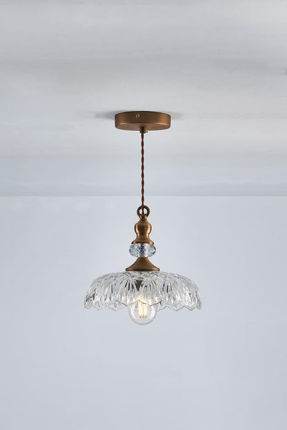 Mid-Century Clear Glass Pendant Light - view 18 | morylighting