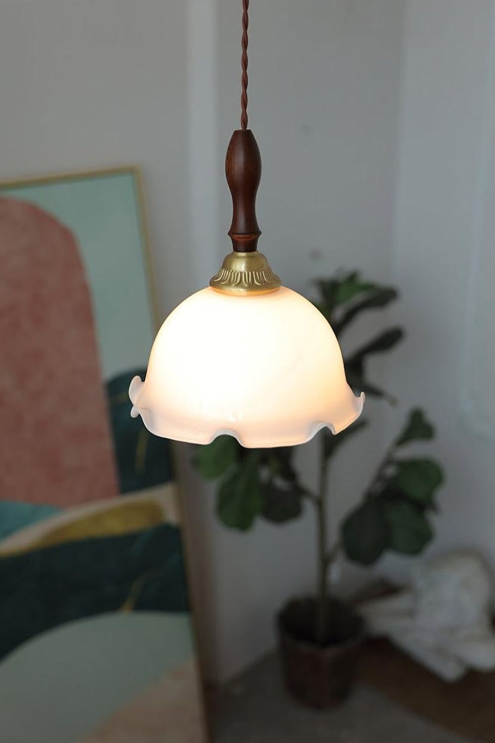 Milky Flower Pendant Light - morylighting