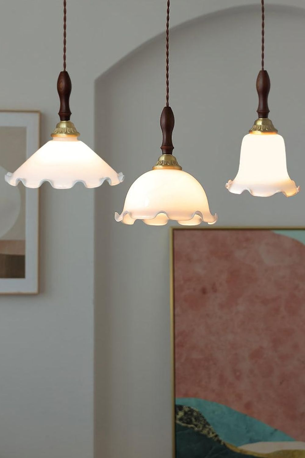 Milky Flower Pendant Light - morylighting