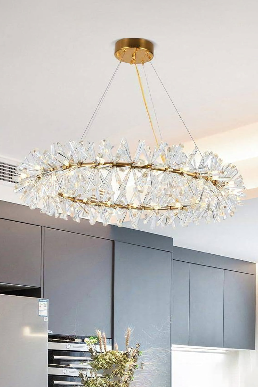 Mira Crystal Ring Chandelier - morylighting