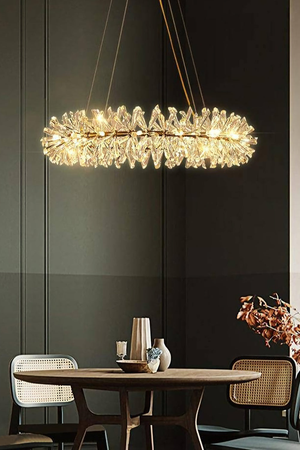 Mira Crystal Ring Chandelier - morylighting