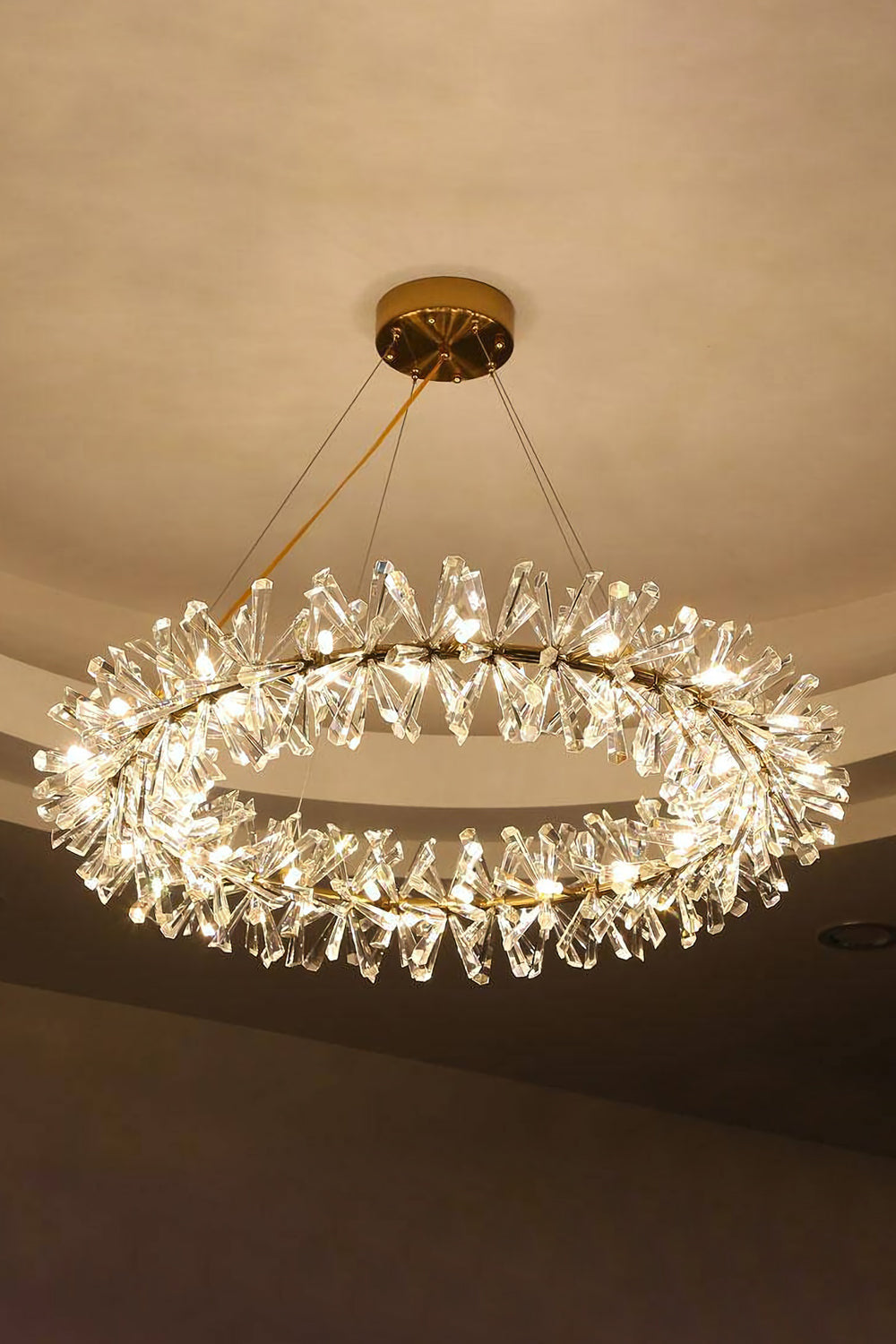 Mira Crystal Ring Chandelier - morylighting