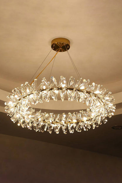 Mira Crystal Ring Chandelier - morylighting