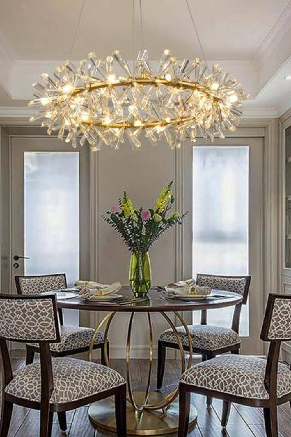 Mira Crystal Ring Chandelier - morylighting