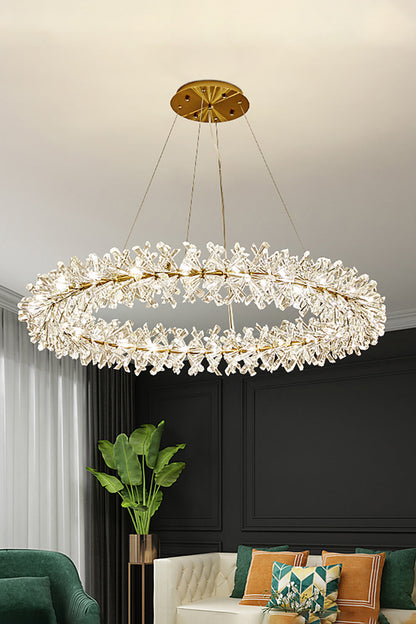 Mira Crystal Ring Chandelier - morylighting