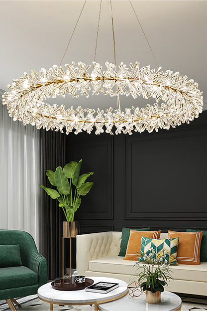 Mira Crystal Ring Chandelier - morylighting