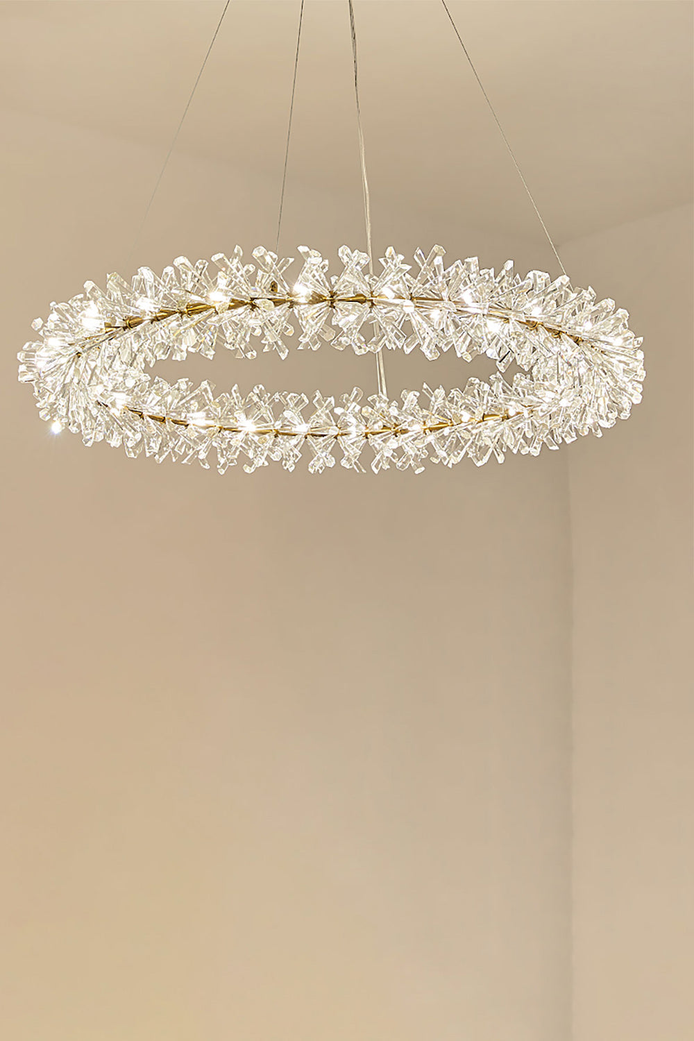 Mira Crystal Ring Chandelier - morylighting