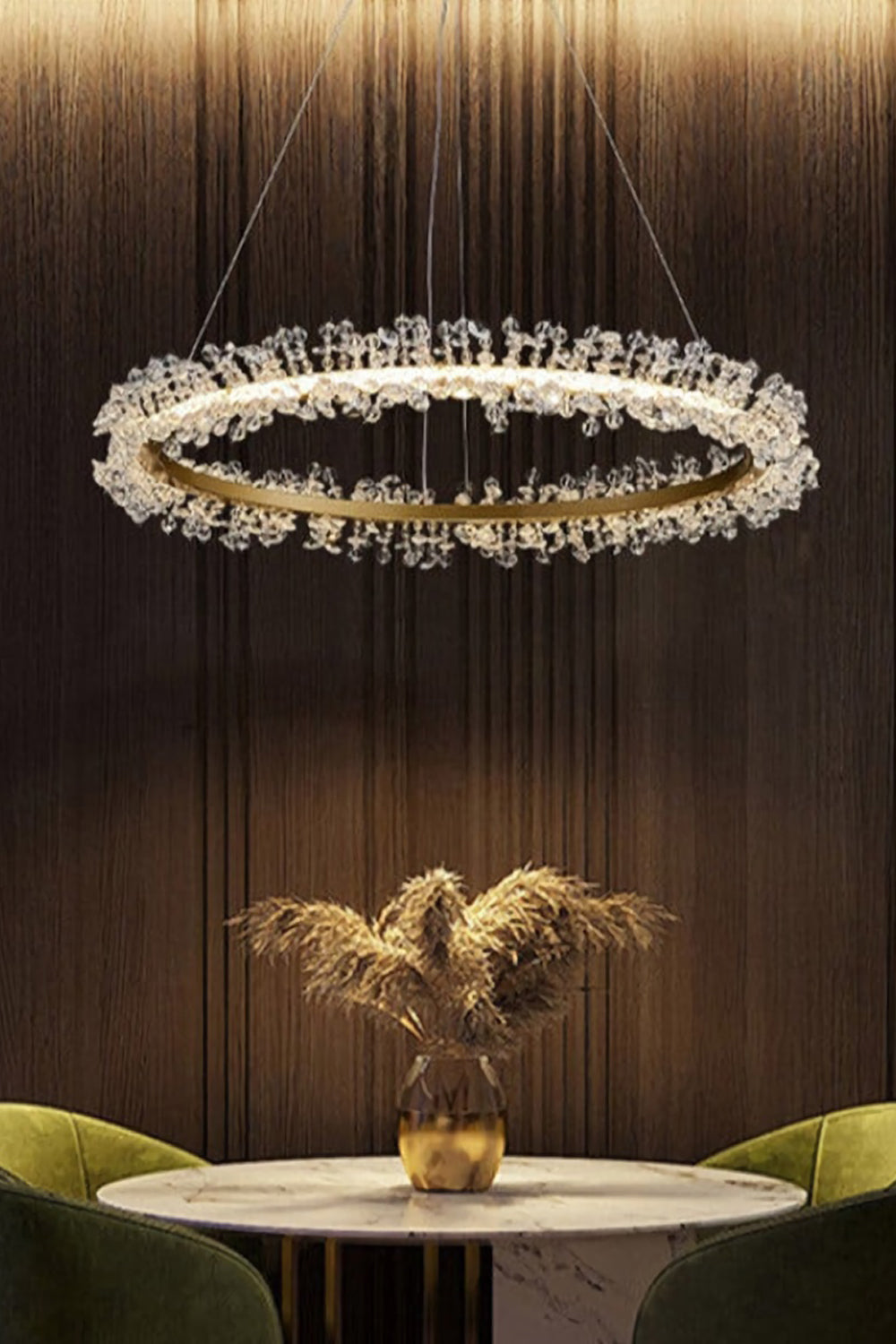 Mira Crystal Ring Chandelier - morylighting