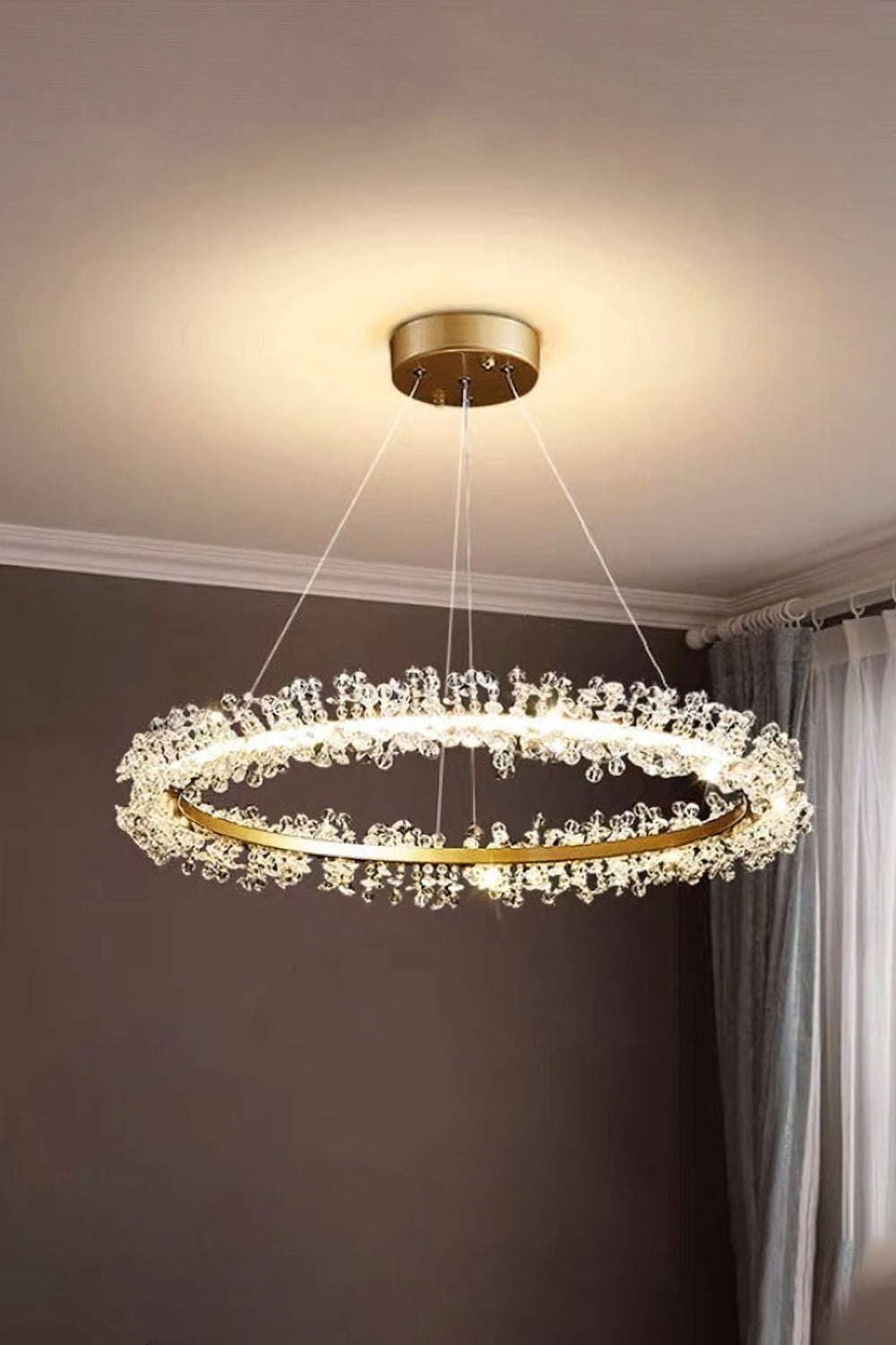Mira Crystal Ring Chandelier - morylighting