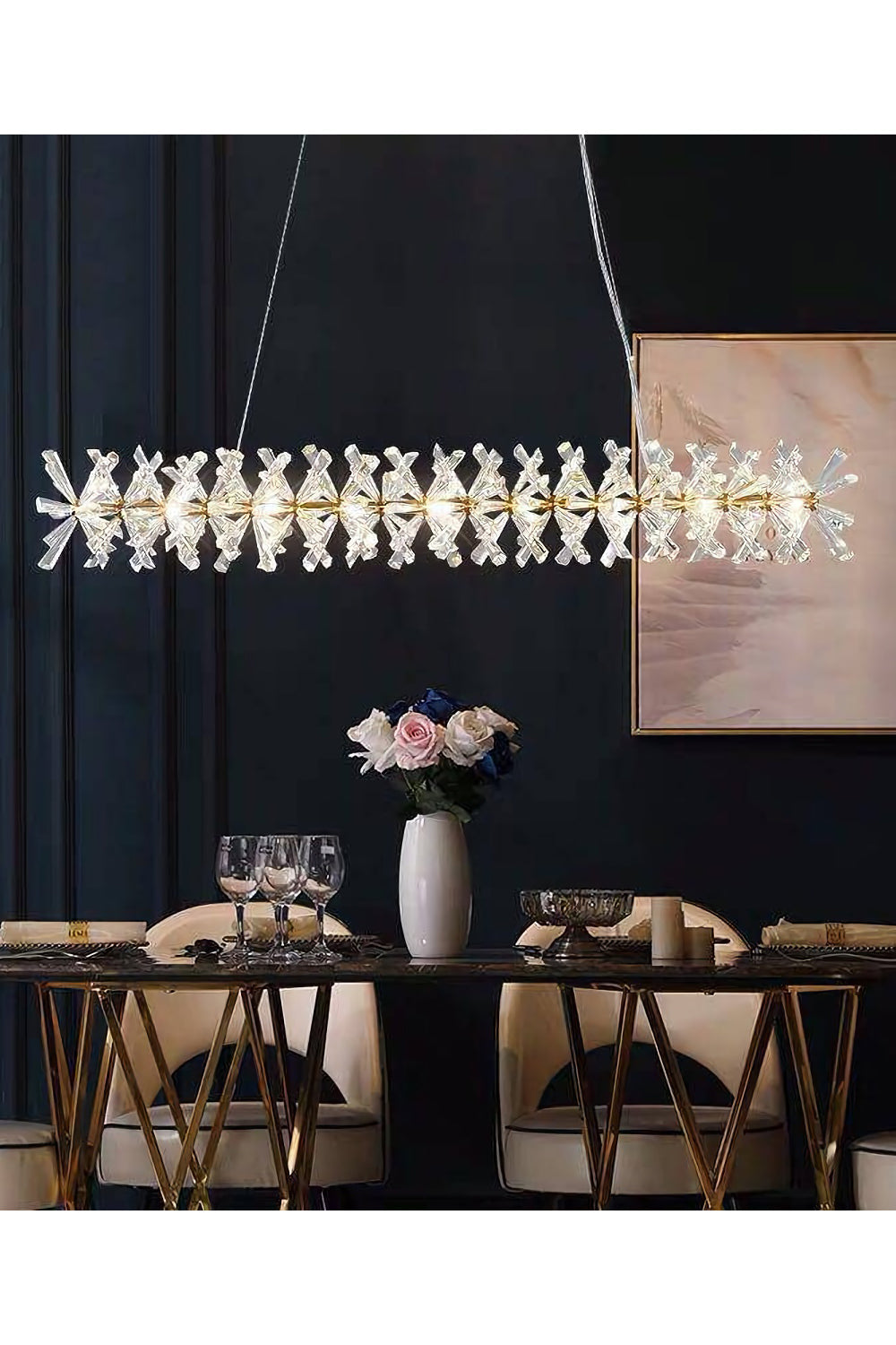 Mira Crystal Ring Chandelier - morylighting