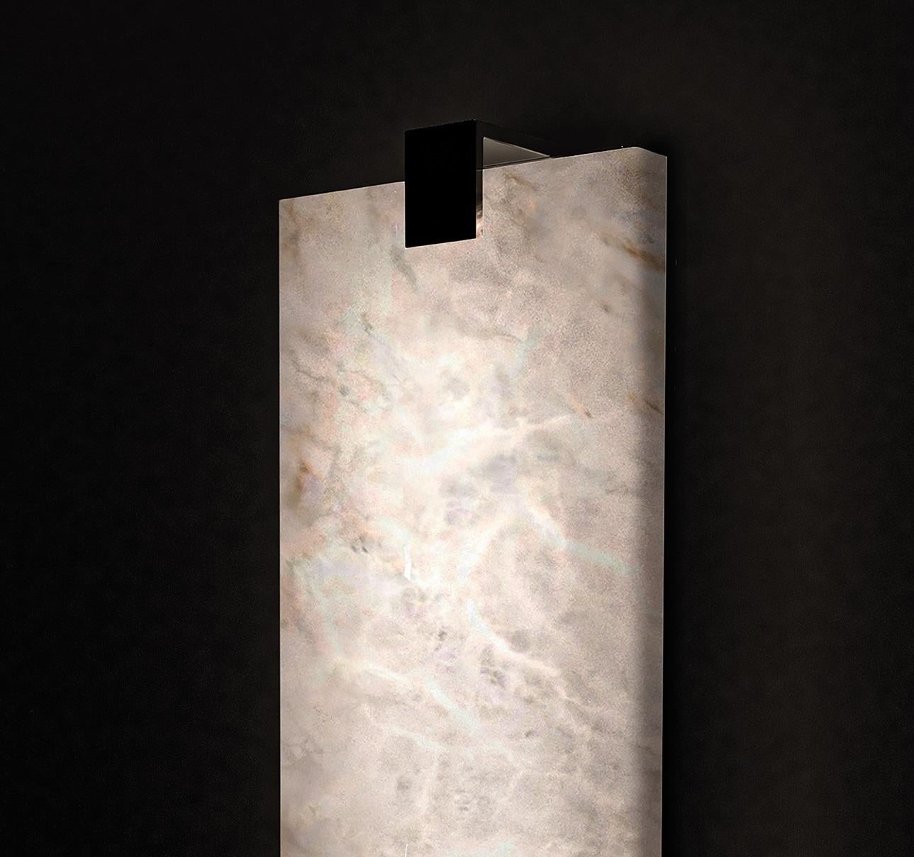 Morylighting Aura Alabaster Wall Sconce - Background Shot