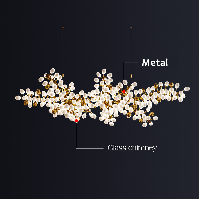 Modern Artistic Linear Elegant Grape Extra Large Chandelier - morylighting
