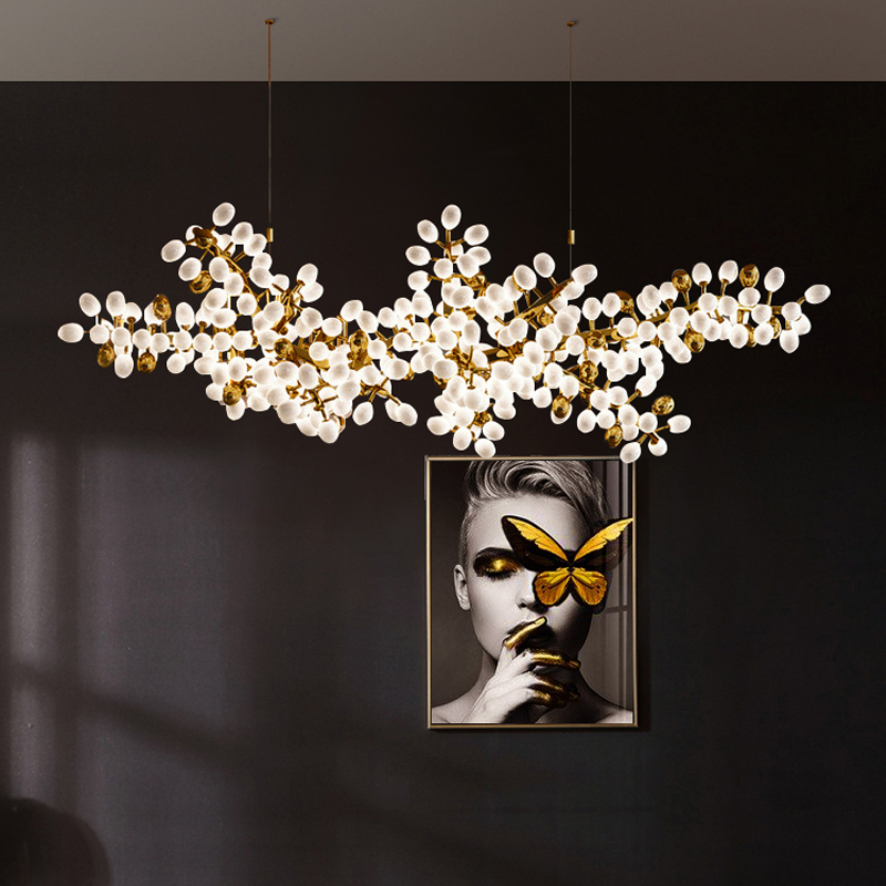 Modern Artistic Linear Elegant Grape Extra Large Chandelier - morylighting