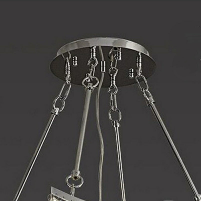 Morylighting Grand Tiered K9 Crystal Foyer Chandelier - Background Shot