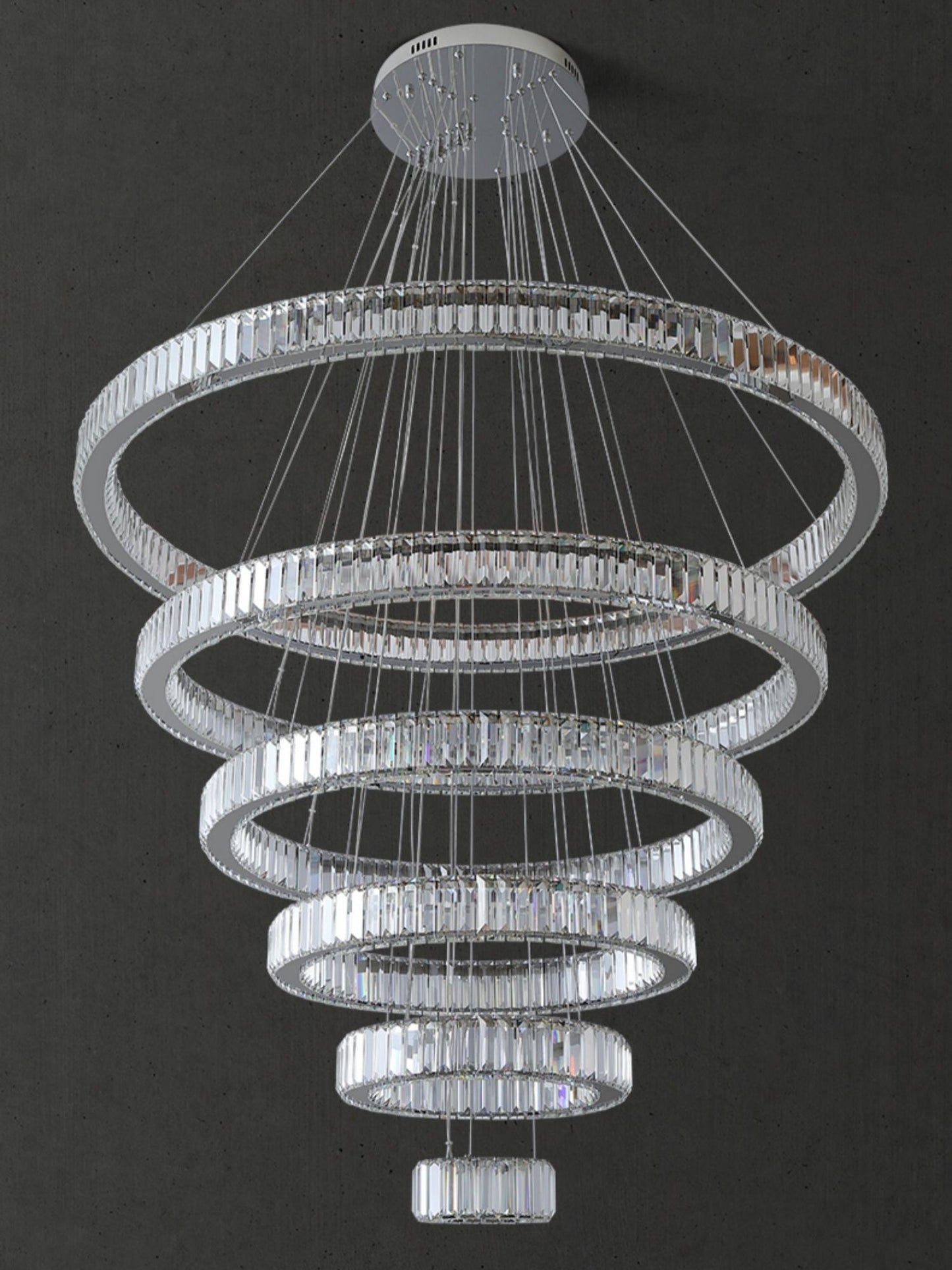 Morylighting Radiant Aura Round LED Chandelier - Background Shot