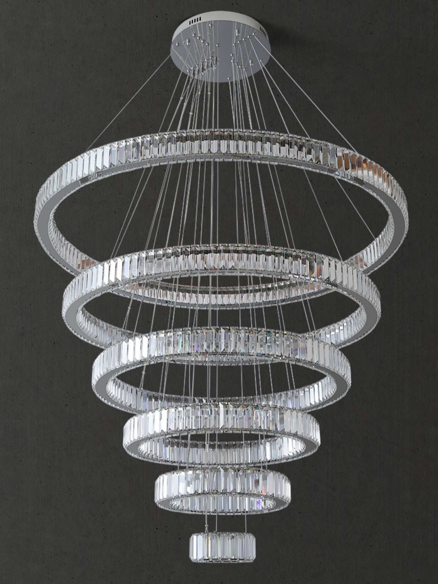 Morylighting Radiant Aura Round LED Chandelier - Background Shot