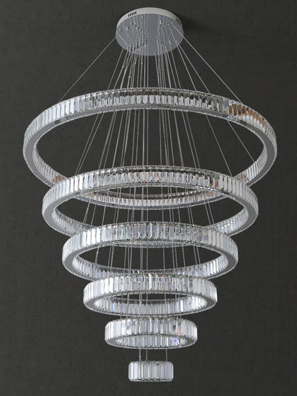 Morylighting Radiant Aura Round LED Chandelier - Background Shot