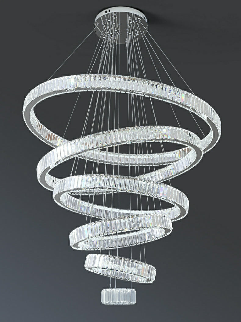 Morylighting Radiant Aura Round LED Chandelier - Background Shot