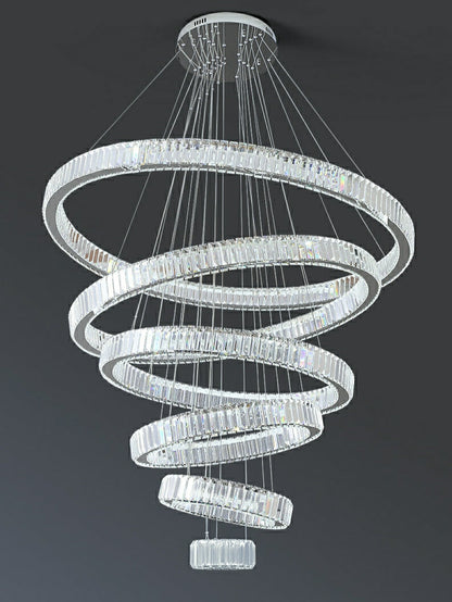 Morylighting Radiant Aura Round LED Chandelier - Background Shot