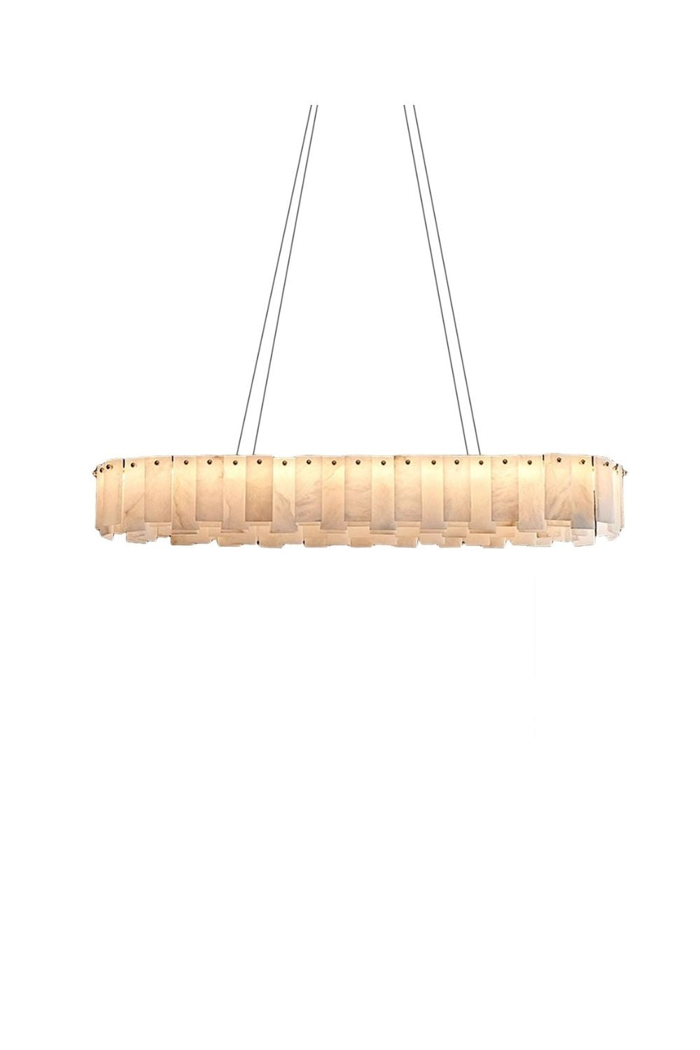 Modern Alabaster Celestial Round Chandelier - view 20 | morylighting