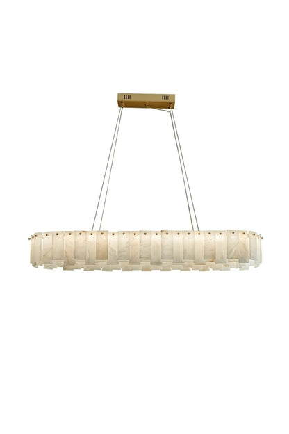 Modern Alabaster Celestial Round Chandelier - view 19 | morylighting