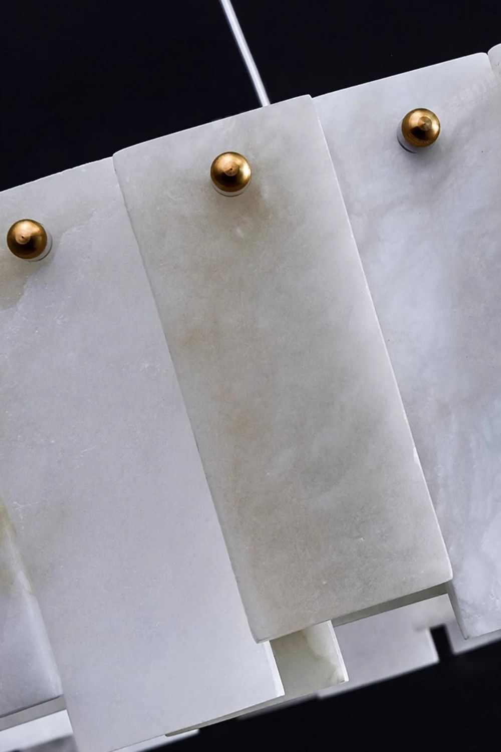 Modern Alabaster Celestial Round Chandelier - view 18 | morylighting