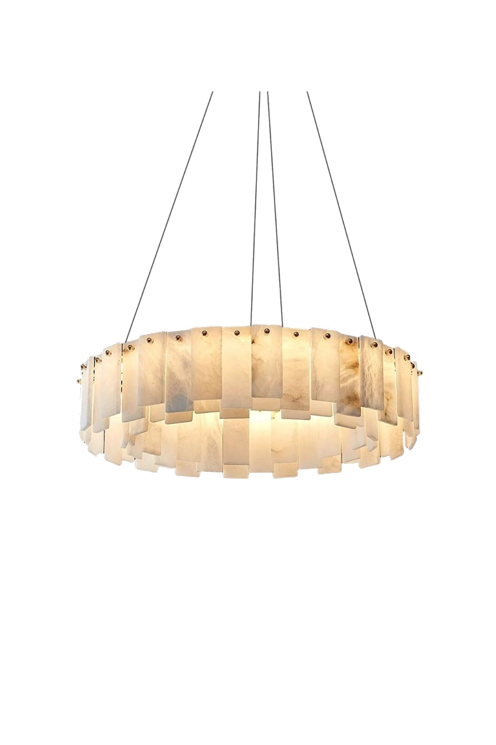 Modern Alabaster Celestial Round Chandelier | morylighting